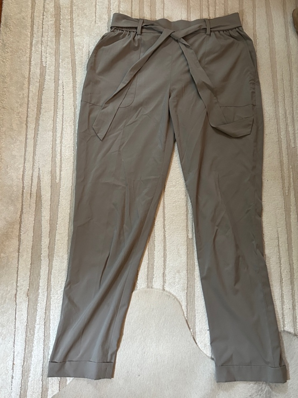 Banana Republic Olive-Taupe Cargo Drawstring Pants
